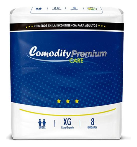 Pañal Para Adulto Comodity Premium Talla Xg Paquete 8 Und