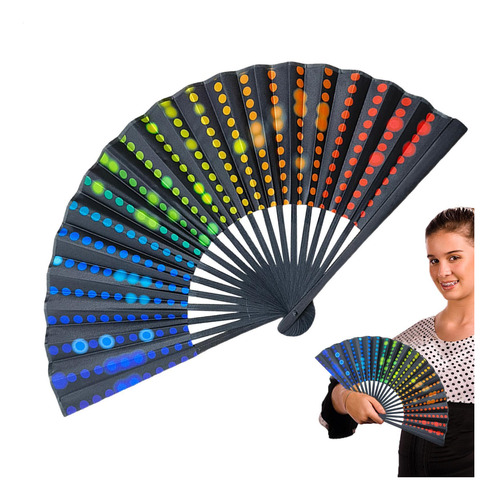 Abanico Plegable Abanico De Mano Plegable Grande De BambĂș Pa