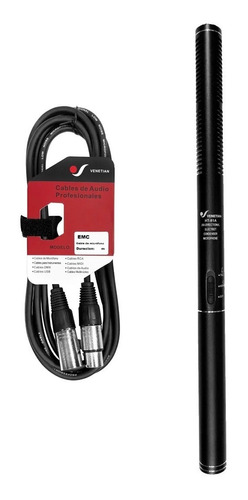 Venetian Ht-81a Microfono Shotgun Boom Cable Camara Dslr