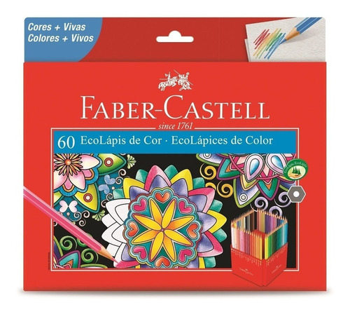 Lápices De Colores Largos Faber Castell Caja X 60 Unidades