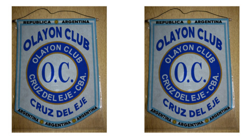 Banderin Grande 40cm Olayon Club Cruz Del Eje