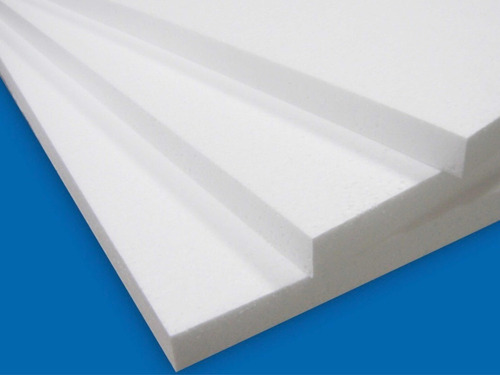 10 Piezas De Placa De Unicel Blanco 25 X 25 X 2 Cm