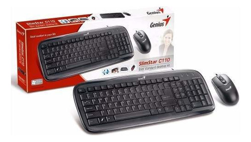Kit de teclado y mouse Genius SlimStar C110