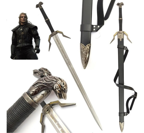 Espada De Prata The Witcher 3 Wild Hunt Geralt Of Rivia Inox