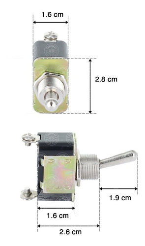 Switch Interruptor Auto Universal Palanca Cola De Rata 2pinf