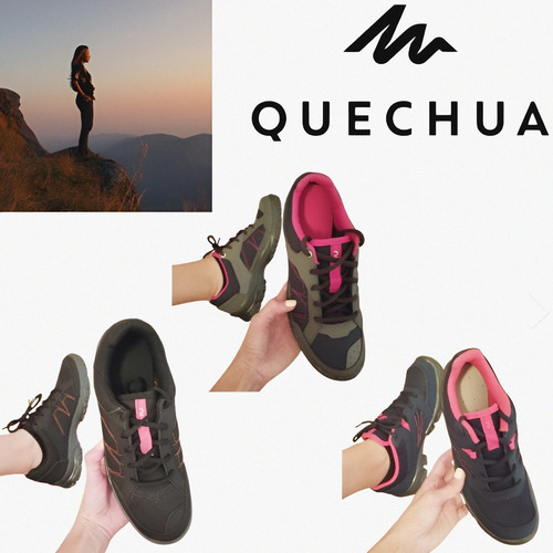 Zapatos De Montaña Y Senderismo Damas Quechua