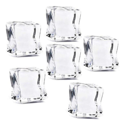 Jjj Cubitos De Hielo Reutilizables Para Bebidas Clear 25mm