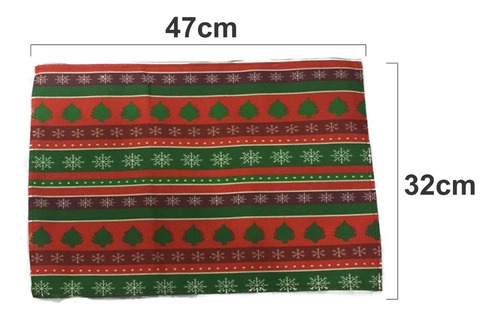 Imagen 7 de 8 de Decoración Navidad Individual Mesa Tela
