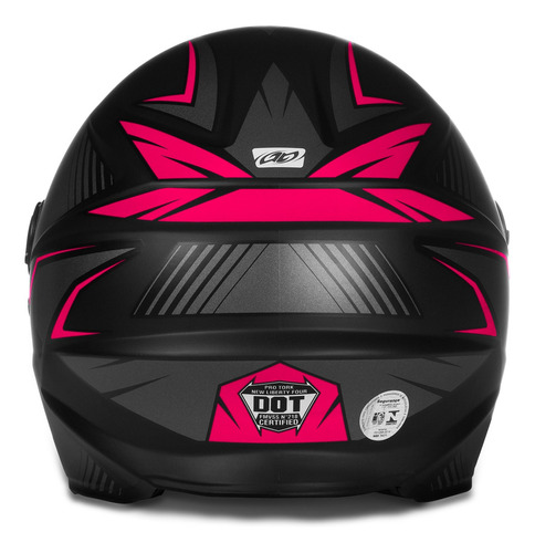 Capacete Fechado R8 Integral Viseira Fume + Narigueira Cor Rosa Tamanho do capacete 58