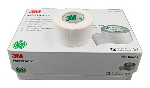 Micropore 3m. Mediana X 12 Unidades.