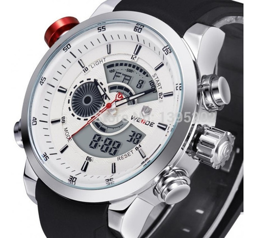 Reloj Weide 3401 Acero Inoxidable Silver White