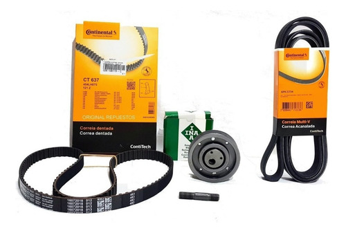 Kit Distribucion + Correa Poly - V Volkswagen Gol Power 1.6