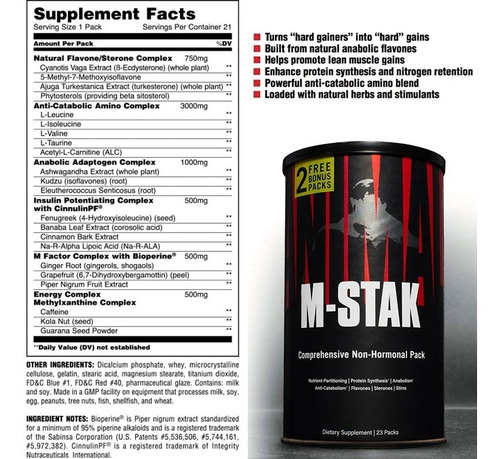 Animal M Stak 23 Paks Universal Nutrition - Tienda Fisica