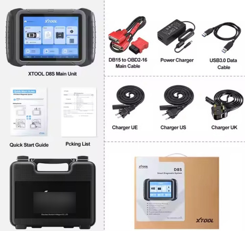 Scanner Automotivo Obd2 Xtool D8s Full Topplogia Doip Can Fd