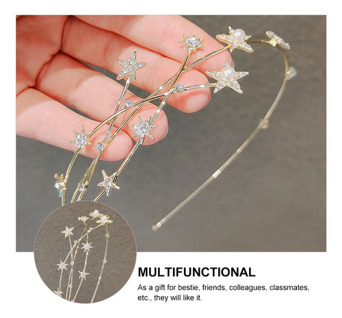 Elegante Diadema Con Forma De Perlas Para Decorar Accesorios