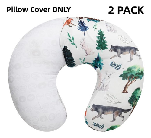 Funda De Almohada De Lactancia Figeo, Elástica Y Neutra, Col