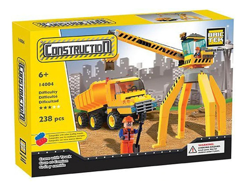 Bloques Construir Juguete Construction Crane With Truck