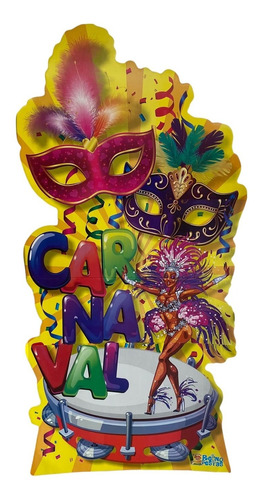 Totem Grande Decoração De Carnaval 146cm X 70cm Mega Oferta