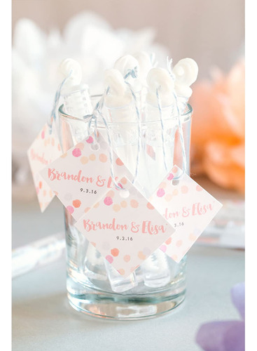 Paquete 200 Mini Varitas Burbujas Palo Blanco Boda Evento