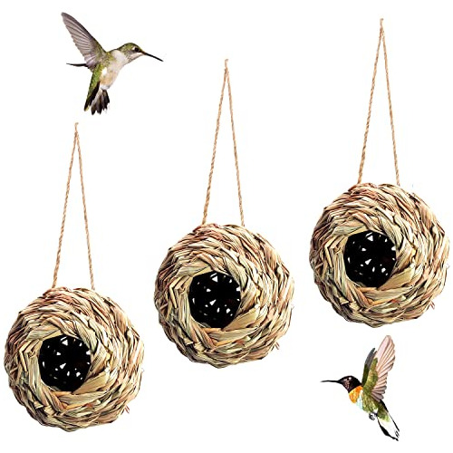 Humming Bird Houses For Outside Hanging, Natural Grass ...