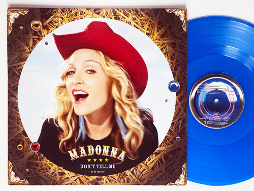 Madonna - Don't Tell Me (vinilo Azul Transparente)