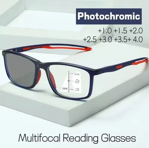Lentes De Lectura Progresivos Fotocromaticos Antireflex Tr90