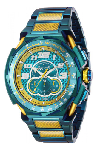 Reloj Invicta 43792 Verde Amarillo Hombres