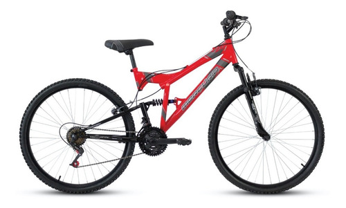 Bicicleta Mercurio Mtb Ztx Doble Suspensión R26 Color Rojo metalizado/Negro Tamaño del cuadro Unitalla