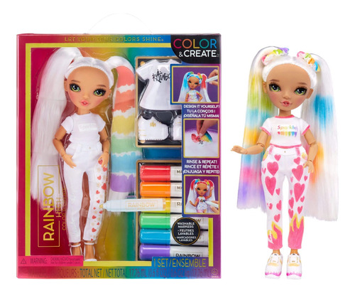 Muñeca Rainbow High Color Y Create Lavable - Sharif Express