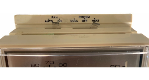 Imagen 2 de 9 de Termostato Aire Acondiciona Pared Raa-58 Horizontal Hot-cool
