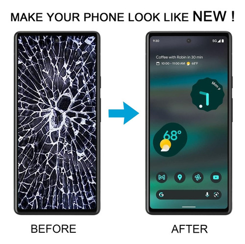 // Lcd Oled+tela De Toque Com Moldura Para Google Pixel 6a