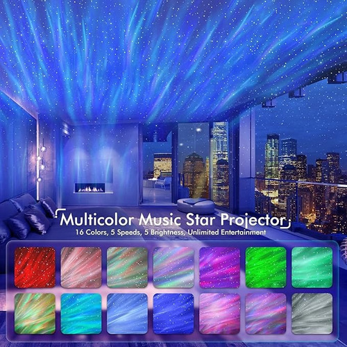 Northern Galaxy Light Aurora Projector Night Lights Remote
