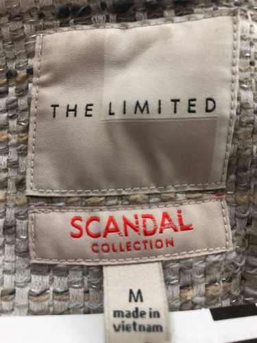 Saco The Limited Talla M De Color Gris (Usado)