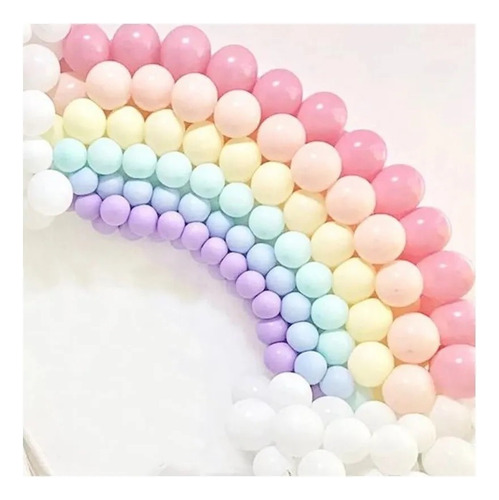 Imagen 3 de 4 de Globos Colores Pasteles X 50 U - Universo Mágico