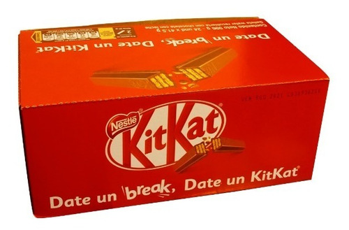 Caja Nestlé Kit Kat X24 Unidades - Kg a $204