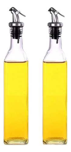 2 Botellas Dispensadoras De Aceite Vinagre Cocina De 500 Ml