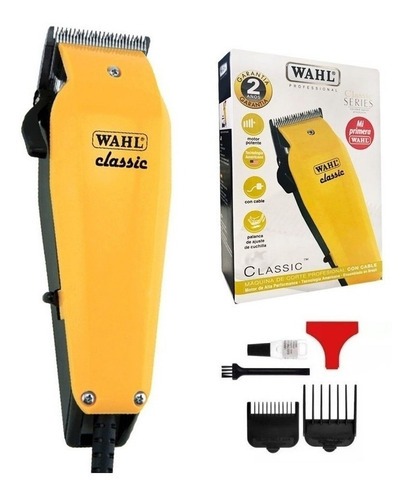 Cortadora de pelo Wahl Professional Classic amarilla 220V