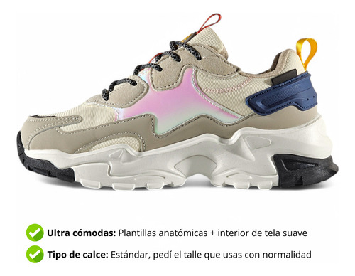 Zapatilla Mujer Urbana Deportivas Filament Grous 36 Al 41