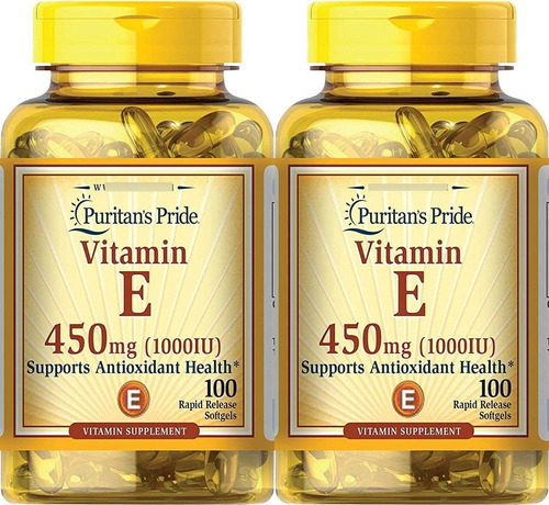 Vitamina E Natural 100caps Pack 2 - Unidad a $1481