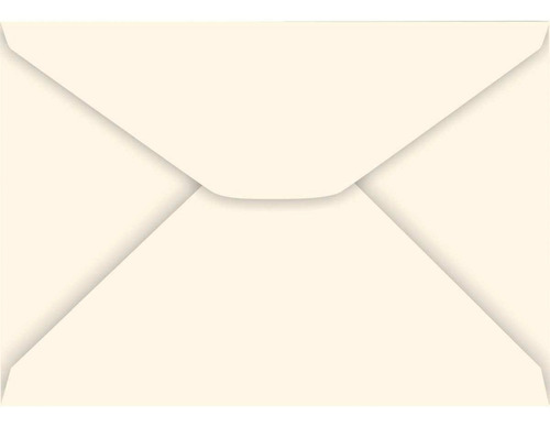 Envelope Carta Colorido 114x162mm Creme 85g