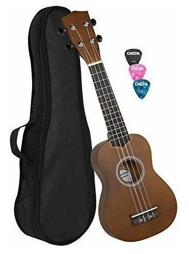 Cascha Eh Ukelele Soprano Con Bolsa De Nailon Negro Y