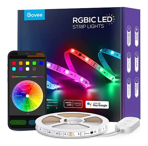 Tira De Luces Led Govee Rgbic 5ms Wifi Y Bluetooth