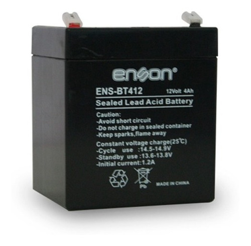 Bateria Pila Recargable De Respaldo 12v 4a Enson Ens-bt412