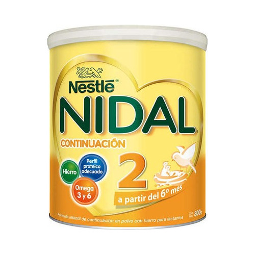 Fórmula Infantil Nidal 2 De 800 Grs