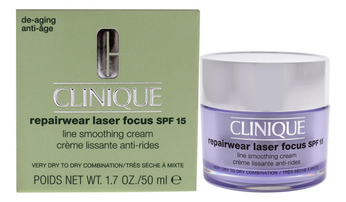 Crema Clinique Para Ropa Reparadora Laser Focus Spf 15 50 Ml