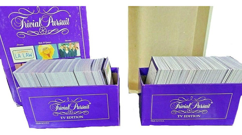 Conjunto De Cartas De Edição De Tv Trivial Pursuit