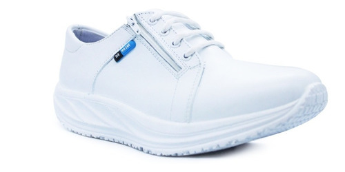  Zapatos Blanco Piel Antifatiga 9704 Enfermera,dentista,chef