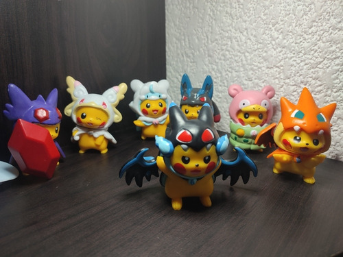 Set 7 Figuras Pokemon Pikachu Disfrazado