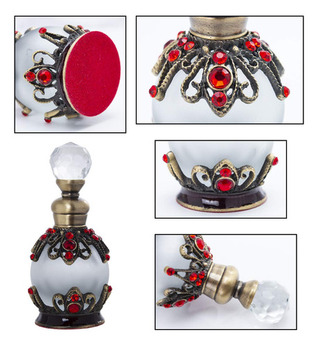 Yu Feng Botella De Perfume De Vidrio Decorativa De 15 Ml Vac