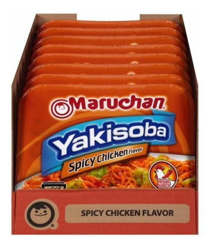 Maruchan Yakisoba 8 Pack Spicy Chicken Flavor 113.4g. C/u